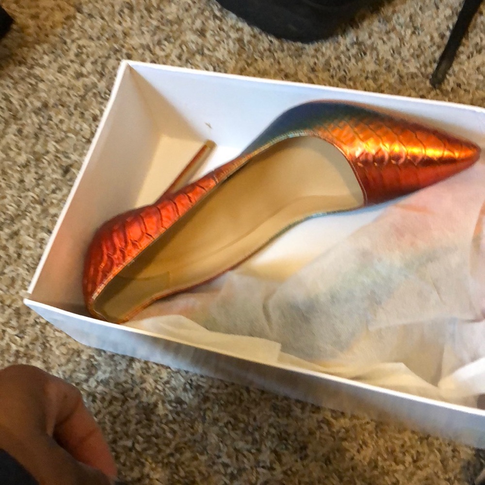 Multi colored heels